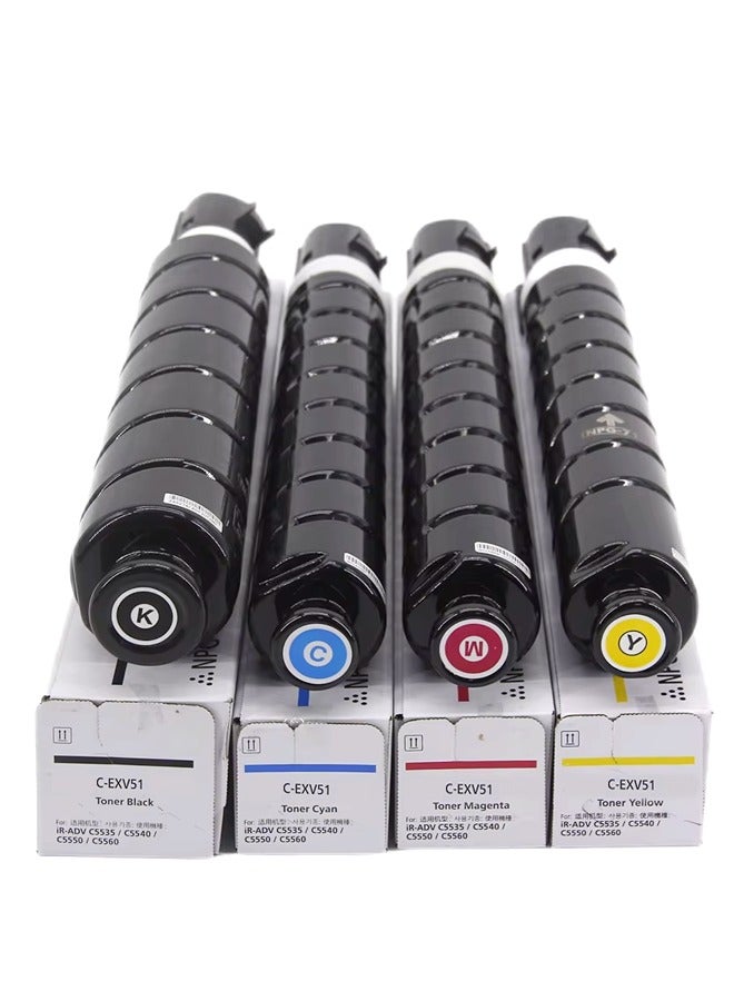 Compare CEXV51 Full set Compatible Toners for GPR55 CEXV51 for Use with  IMAGERUNNER ADVANCE C5535 5535I C5540I C5550I C5560I Printer,4Pack at KSA Price