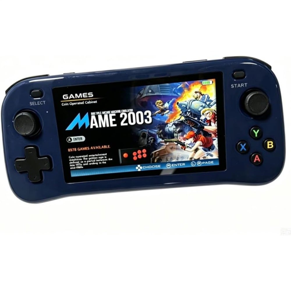 Portable handheld game console for gaming on…
