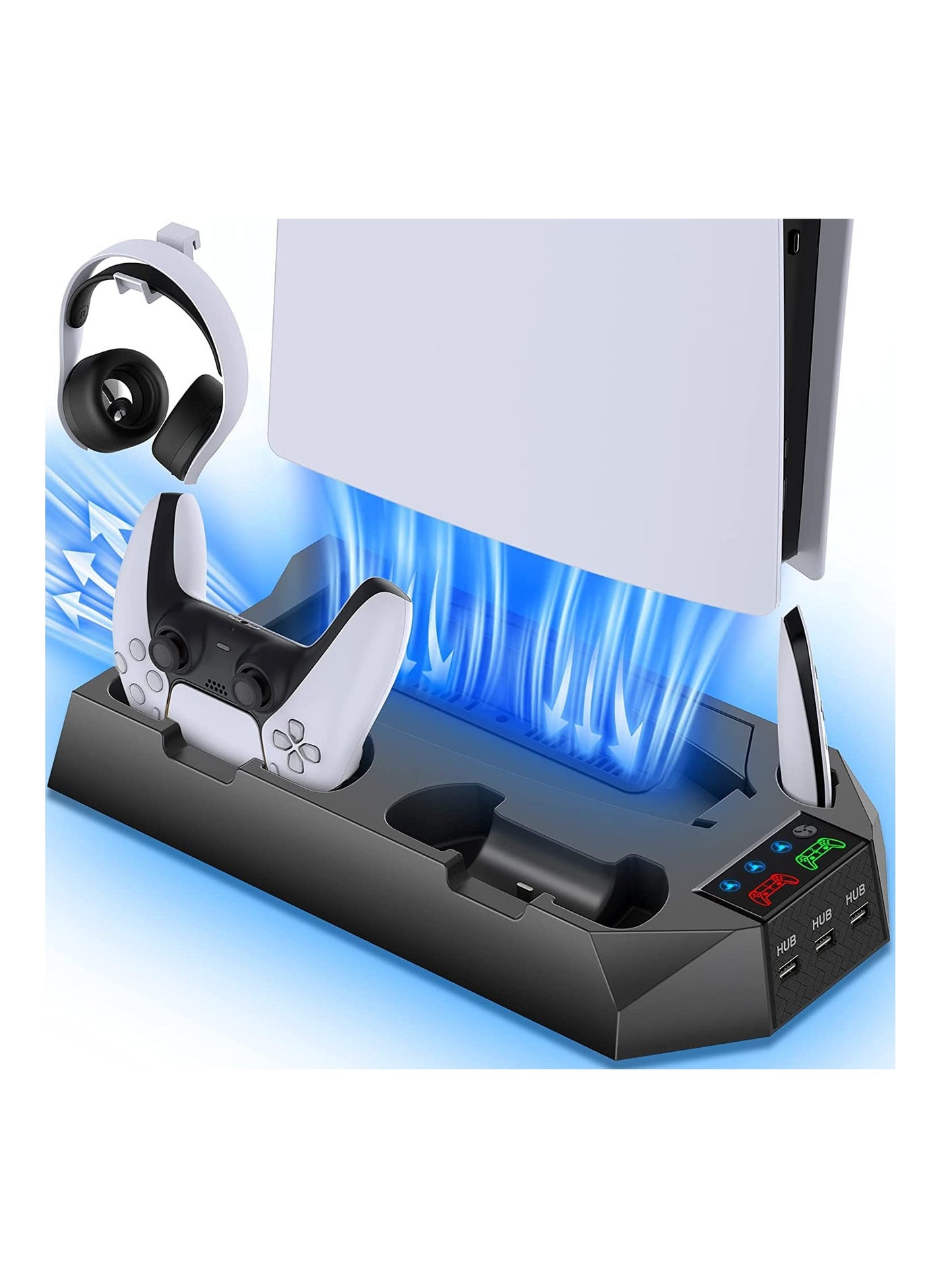 XICEN PS5 Stand with Cooling Station and Dual…