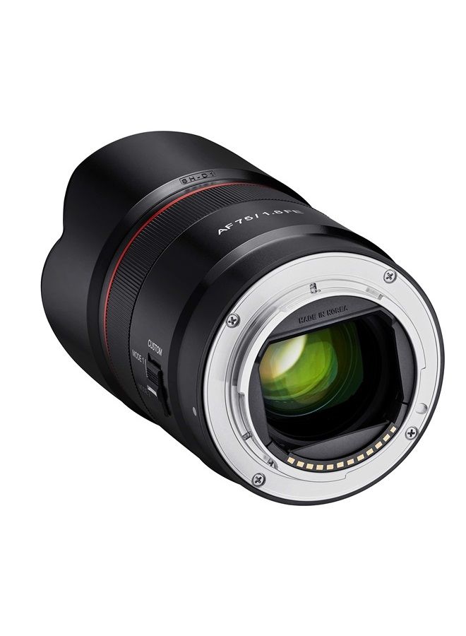 AF 75mm F1.8 Compact Auto Focus Telephoto Lens…