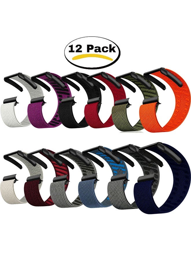 Compare 12 PACK Whoop 5.0 MG Nylon Band, Adjustable Stretch Sport Band Replacement with Secure QuickClip Hardware, Breathable Athletic Wristband for Men and Women ZPack A 12 Colors at KSA Price