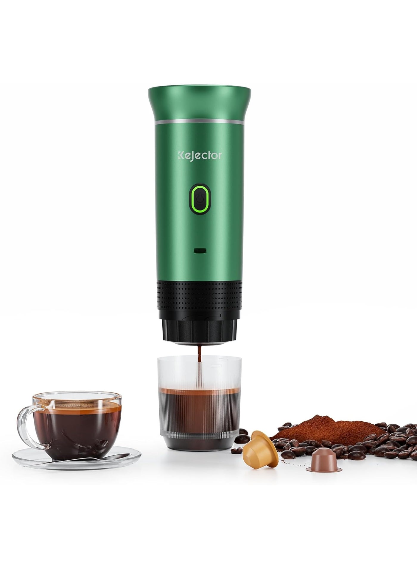 Compare 3in1 Portable Espresso Coffee Maker – Model KFJN02, Compatible with Capsules Small & Large, Ground Coffee & Powder, 60ml Water Tank, 5 Min Fast Heating, Automatic Extraction, Travel & Home Coffee Machine at KSA Price