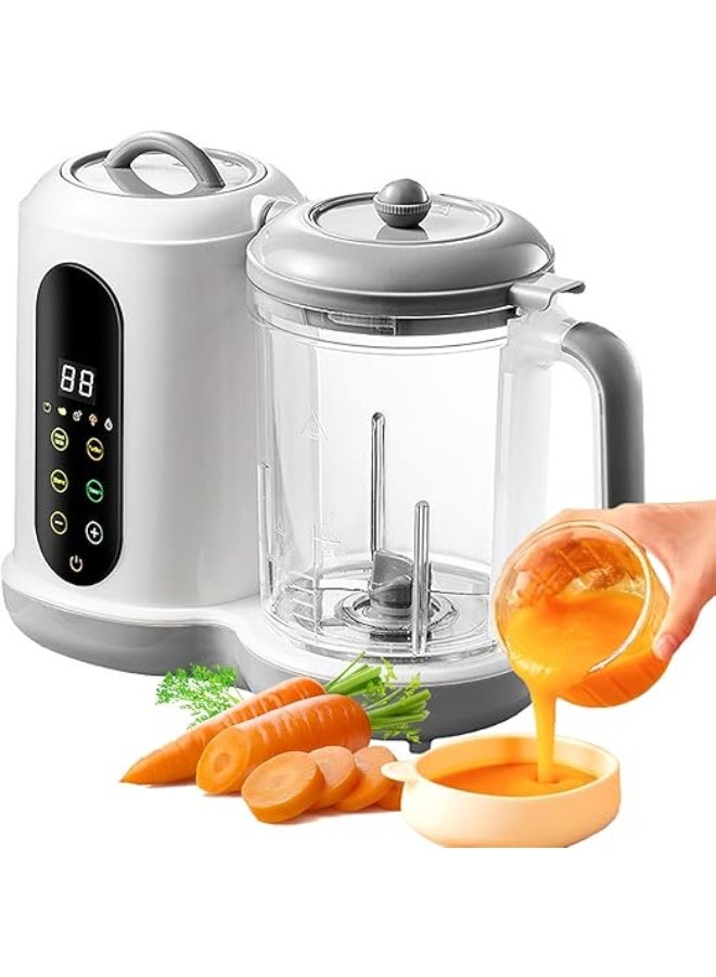 Compare Baby Food Maker, Multifunction Processor, timed,Smart ControlSteam Pot, fully Auto Cooking & Grinding, Baby Food Warmer Mills Machine with Self Cleans Touch Screen Control LCDwith Self Cleans Touch Screen Control LCD Display at KSA Price