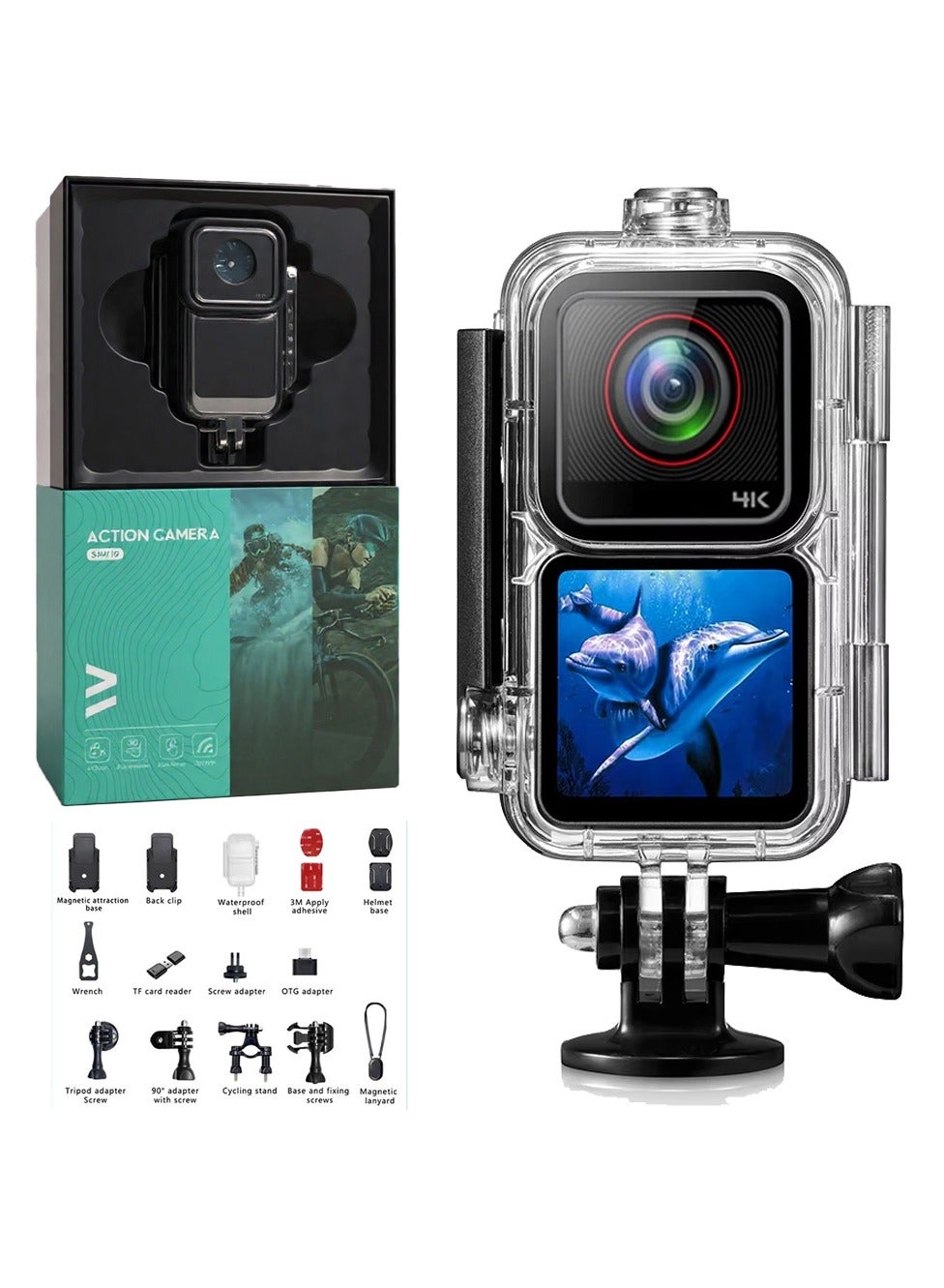 4K Ultra HD Anti-Shake WIFI Action Camera with…