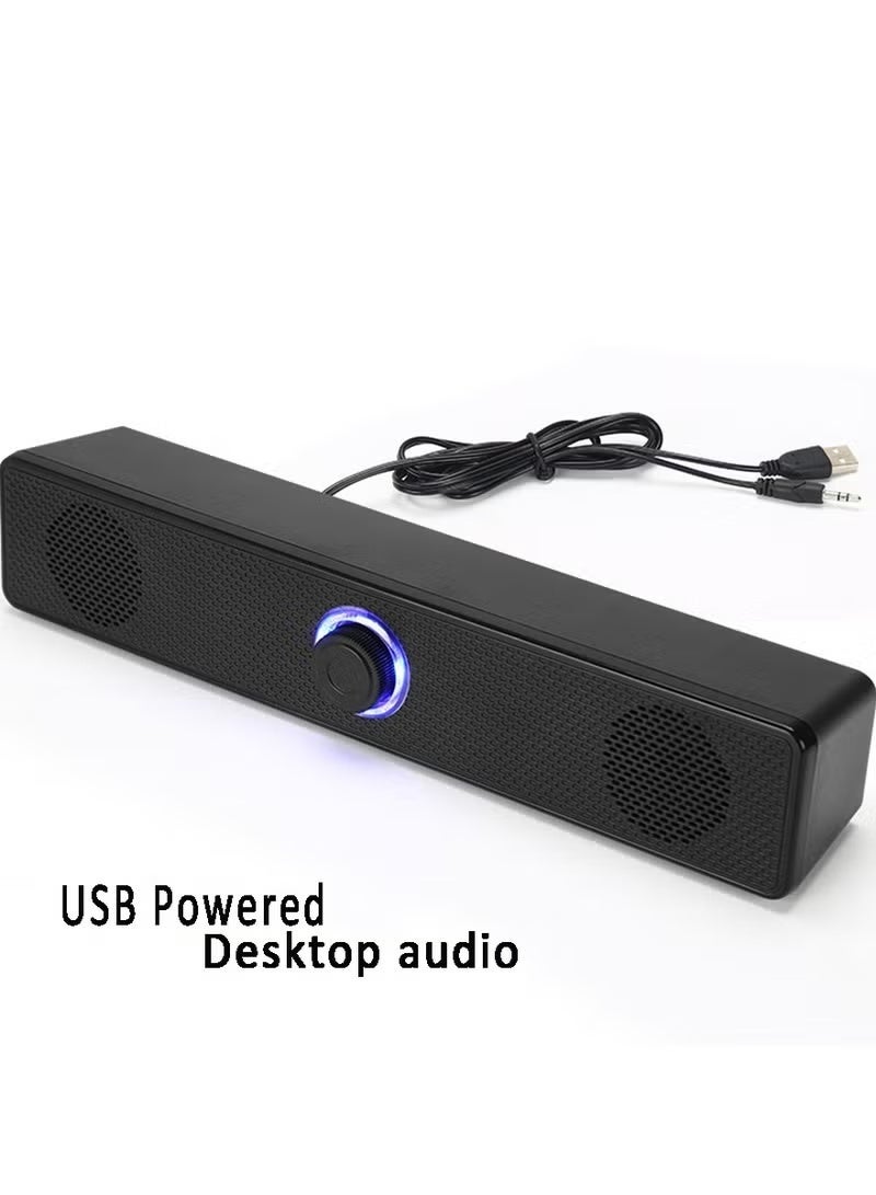 Computer Speakers, 2.0 Stereo USB Powered Wired…