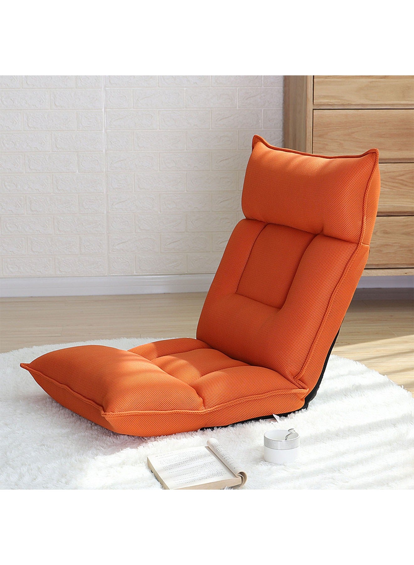 Floor Chair Lazy Sofa Adjustable Padded Folding Chair…