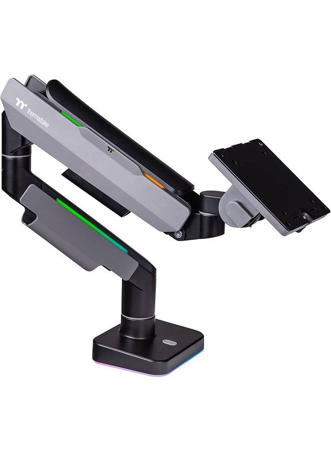 Compare Single Heavy Duty RGB Monitor Arm for up to 49 inchs and 44 lbs Screen, 100 x 100 mm VESA Compatible, Wide Rage Movements, Grey at KSA Price