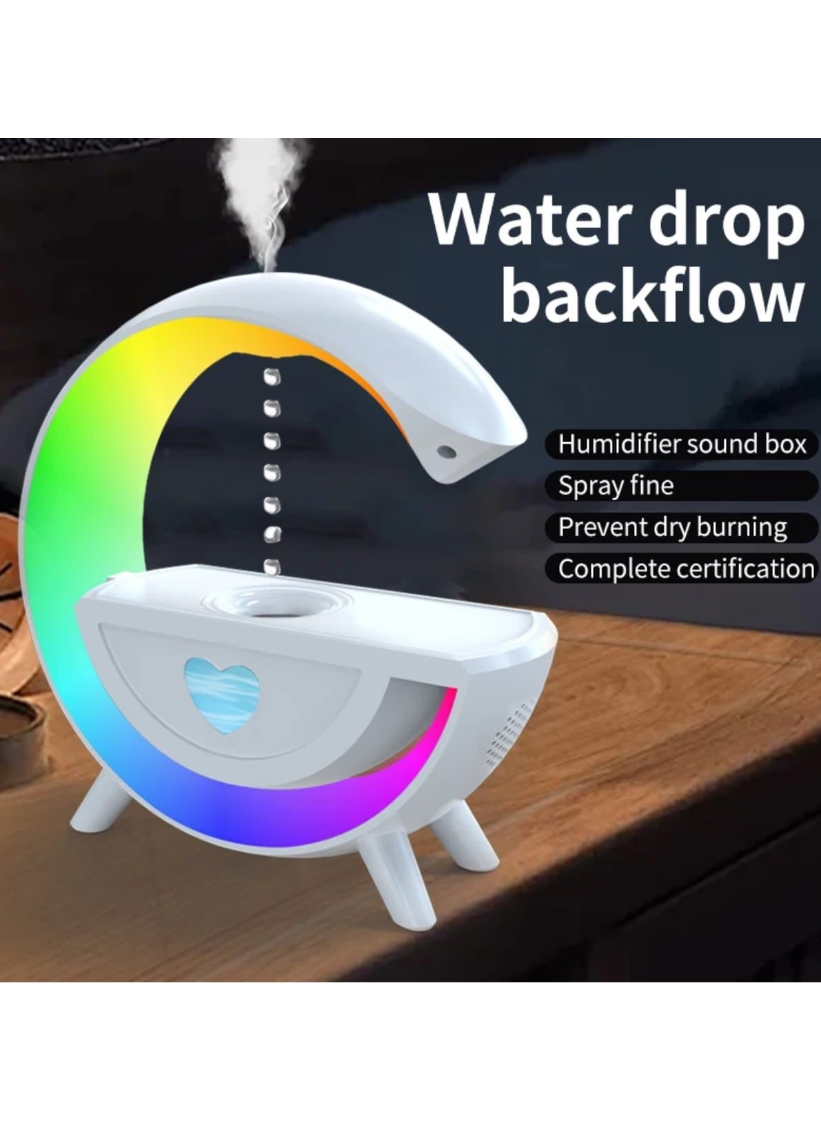 Compare Home High Fog Capacity Air Anti Gravity Water Drop Humidifier Aroma Essential Oil Diffuser Gifts at KSA Price