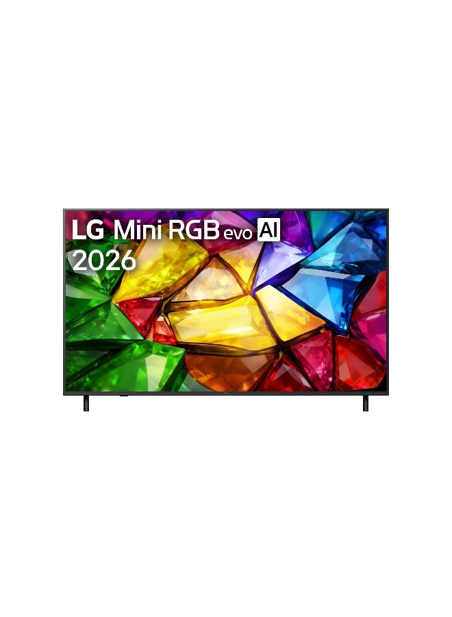 Compare 65inch 4K Mini RGB Motion Booster 288Hz RGB Primary Color Pro α8 AI Processor 4K Gen3 Dolby Vision  HDR10  HLG Precision Dimming Motion Pro AI Magic Remote webOS26 2026 65MRGB85B6C black at KSA Price