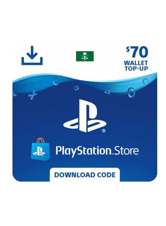 Compare Playstation KSA 70 USD Gift Card at KSA Price