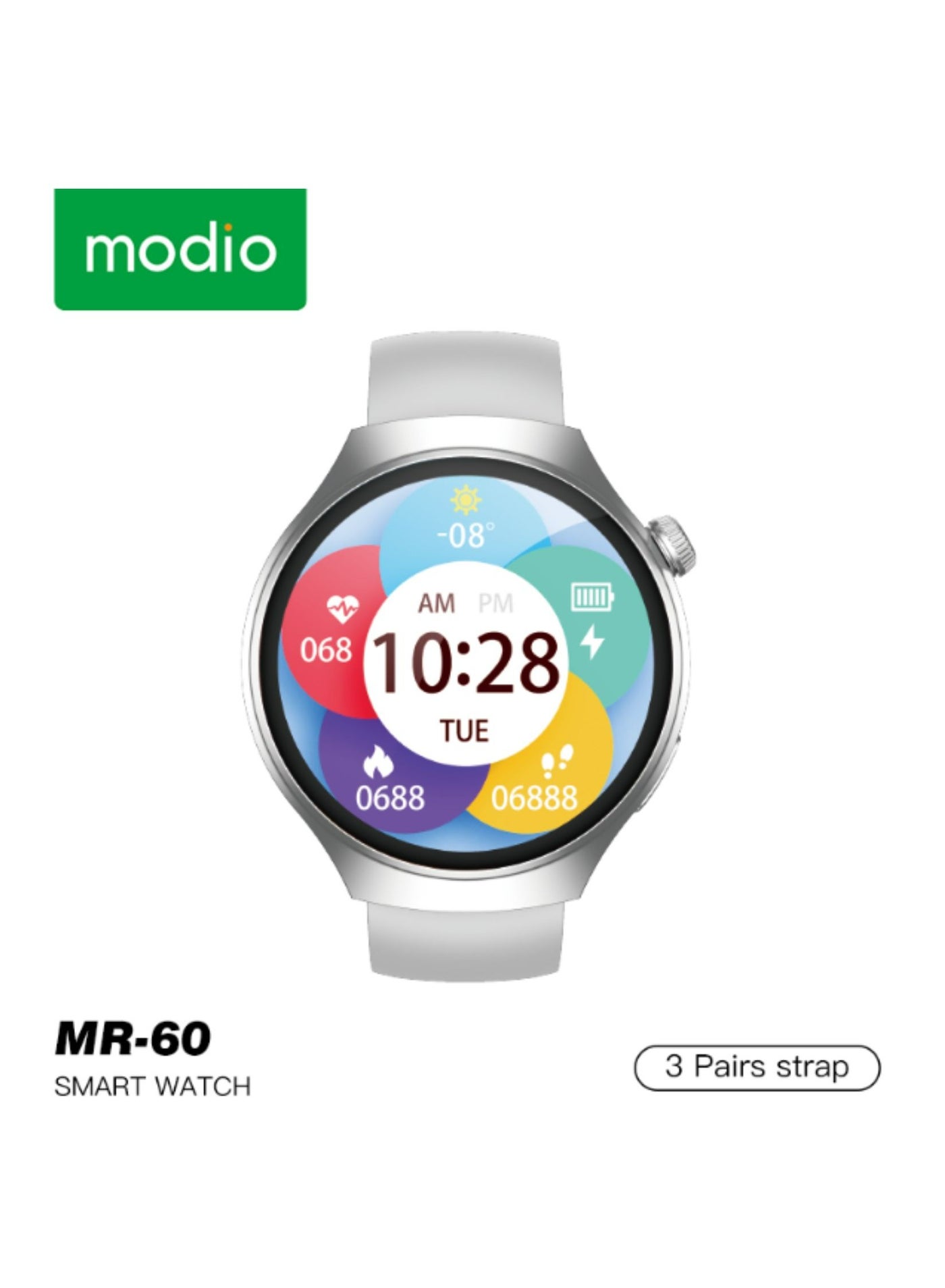 Compare MR60 2.5D Curved Display Smartwatch – 4G SIM, Bluetooth Calling, Wireless Charging, Fitness Tracker, Multiple Straps – Silver at KSA Price