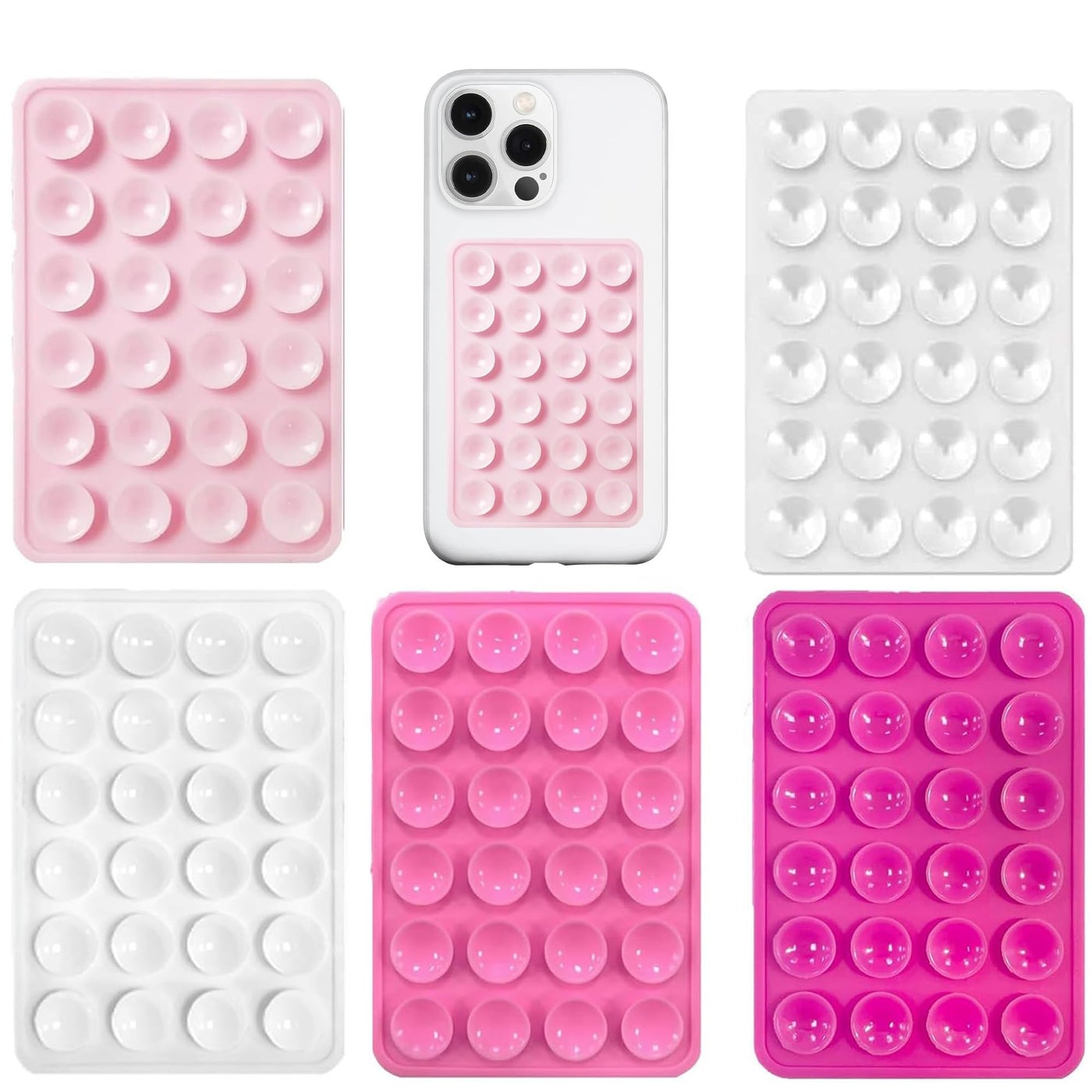 Zielfer Silicone Suction Cup Phone Case Holder,…