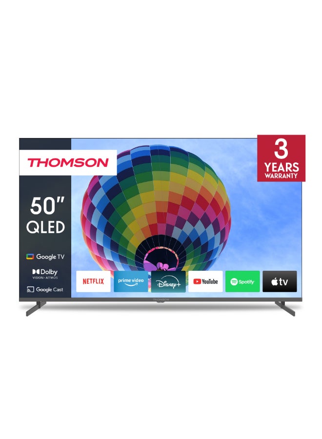 Thomson 50-Inch QLED Smart Google TV – 2025 Model…