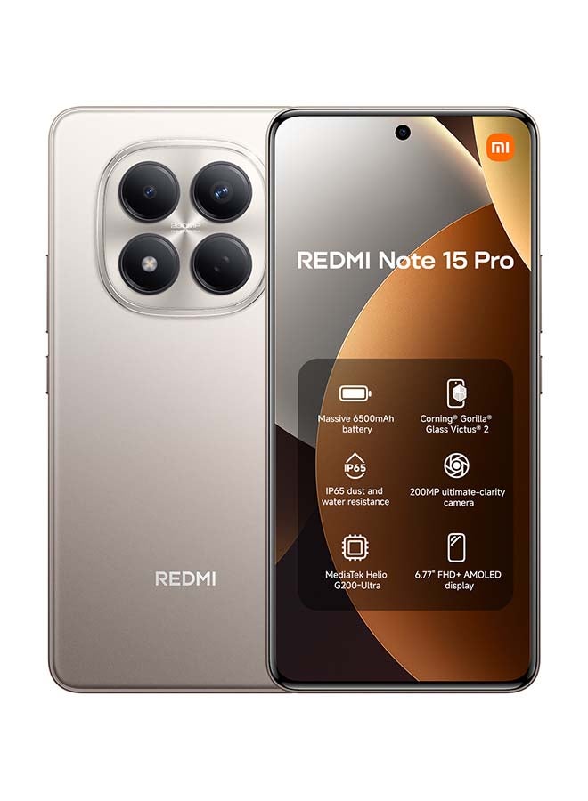 Redmi Note 15 Pro Dual SIM 4G Titanium…