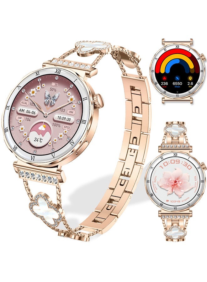 Compare Smart Watch for Women, 1.19 AMOLED HD Touch Screen Womens Smartwatch, Fitness Tracker with Sleep Monitor, Bluetooth Call, IP67 Waterproof, Compatible with iOS & Android at KSA Price