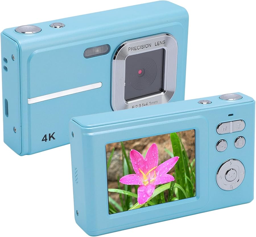 Blue 48MP FHD 1080P Digital Camera 16X Zoom…
