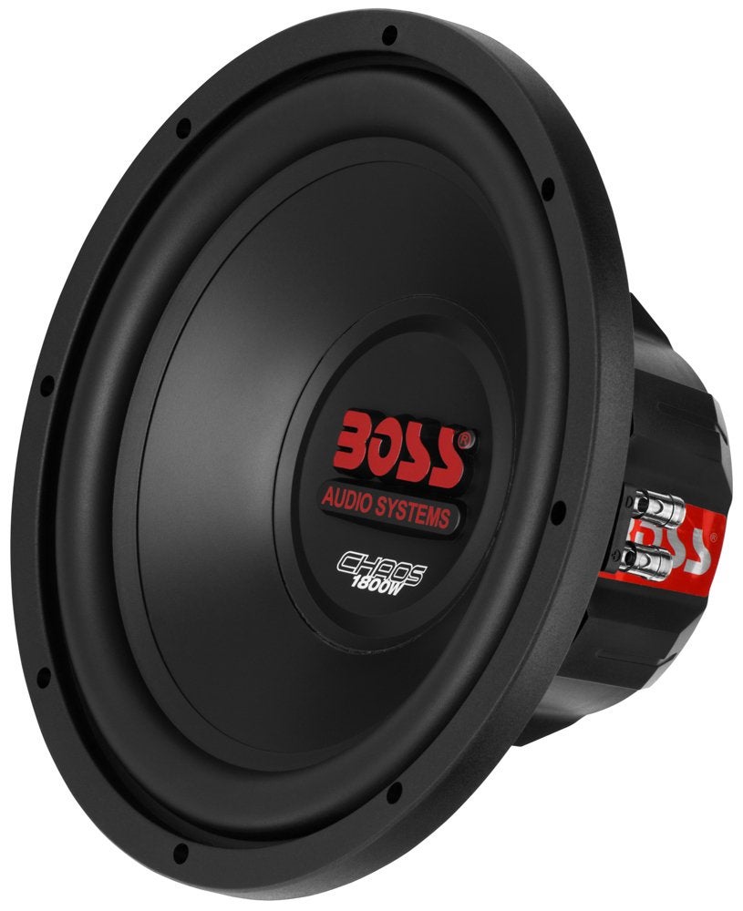 Compare BOSS Audio Systems CH12DVC Chaos Series 12 Inch Car Subwoofer  1800 Watts Max, Dual 4 Ohm Voice Coil, Sold Individually, Hook Up to Amp at KSA Price