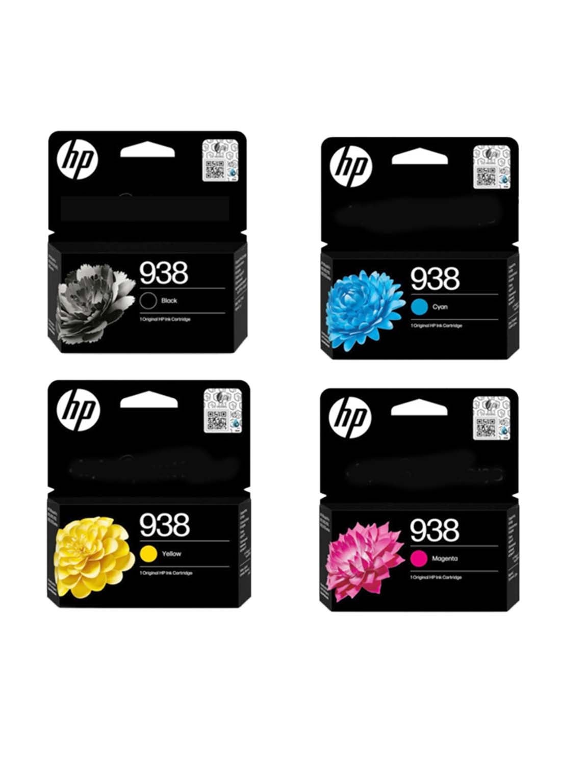 Compare 938  Original Ink Office Jet Pro 97209730 Wide Format AllInOne Printer 4Pack BlackCyanMagentaYellow at KSA Price