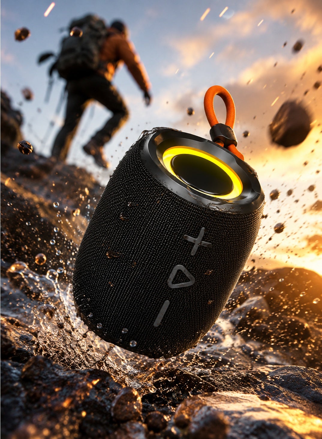 IPX5 Waterproof Bluetooth Speaker, 12W Portable…