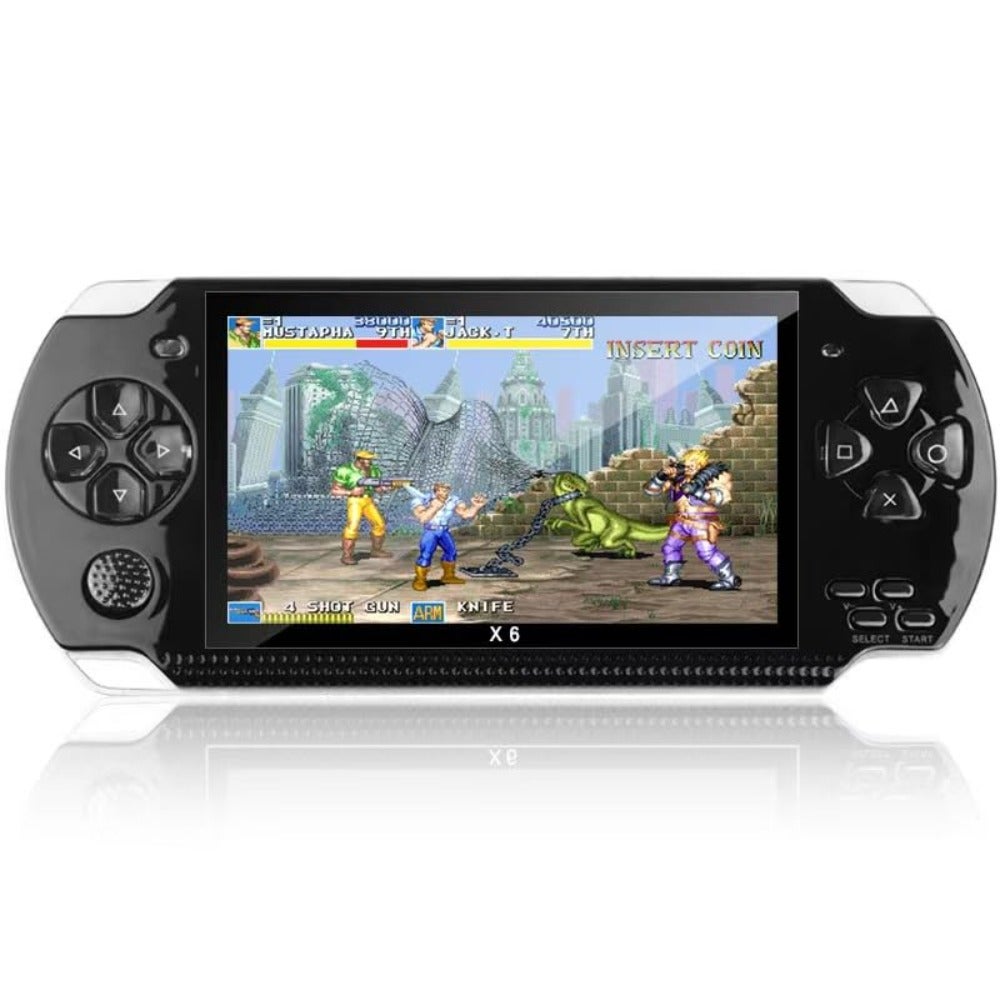 Compare X6 Handheld Game Console 4.3 Inch Screen 8GB Storage PSP Game Compatible MP3 MP4 MP5 Player Builtin Camera Video EBook Support Easy Operation Portable Gaming Device for Home and Travel at KSA Price