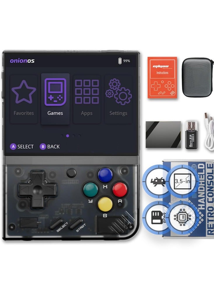Compare Mini Plus OnionOS Handheld Gaming Console, 3.5inch 640*480 Screen, 3000mAh, V2 Mini+ IPS Screen, Video Game Console Linux System at KSA Price