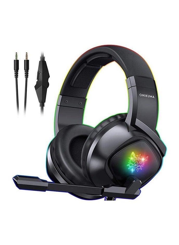 Compare K19 Gaming Wired Headset with Microphone – HighQuality Sound, NoiseCanceling, Compatible with PS4, PS5, Xbox One, Xbox Series XS, Nintendo Switch, and PC – Comfortable OverEar Design at KSA Price