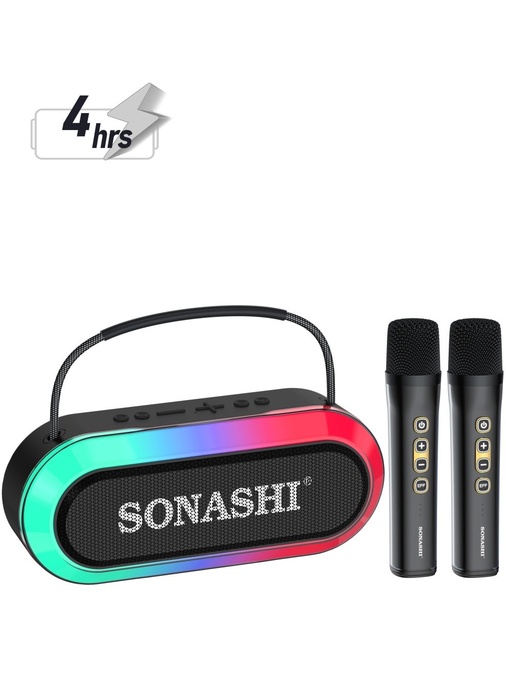 Rechargeable Bluetooth Speaker with RGB Light and…