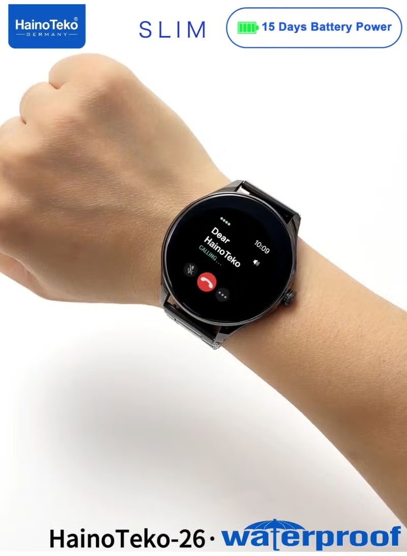 HainoTeko-26 Slim Waterproof Smartwatch with AMOLED…