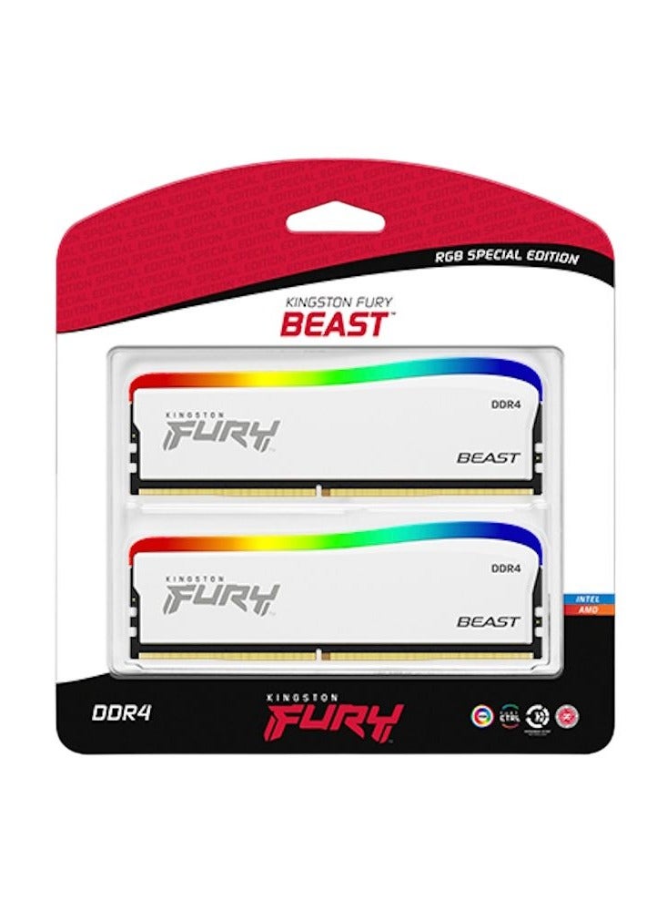 Compare Fury Beast RGB Special Edition 16GB 8GBx2 DDR4 3200MHz Desktop Memory at KSA Price