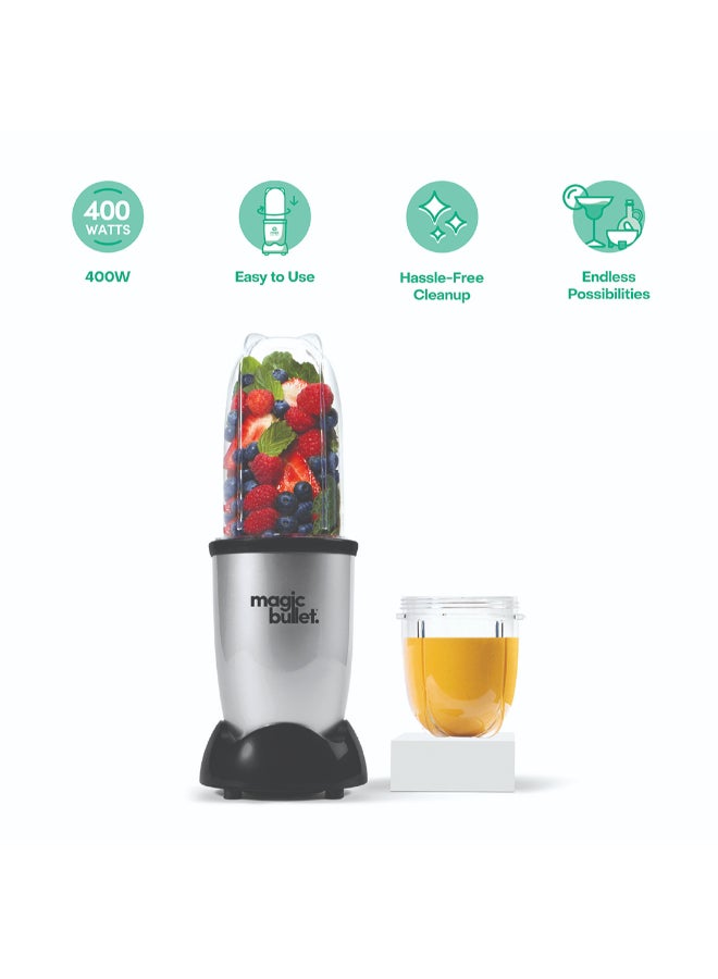 Compare 4Piece Blender Accessories Set, 400W HighSpeed MultiFunctional Blender for Smoothies, Shakes, Dips & Sauces, 530ml Capacity, Easy to Clean 1Year Warranty 530 ml 400 W MB40612 Silver at KSA Price
