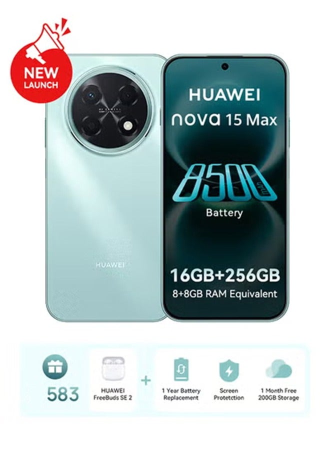 nova 15 Max Dual SIM Lake Cyan 8+8GB RAM…