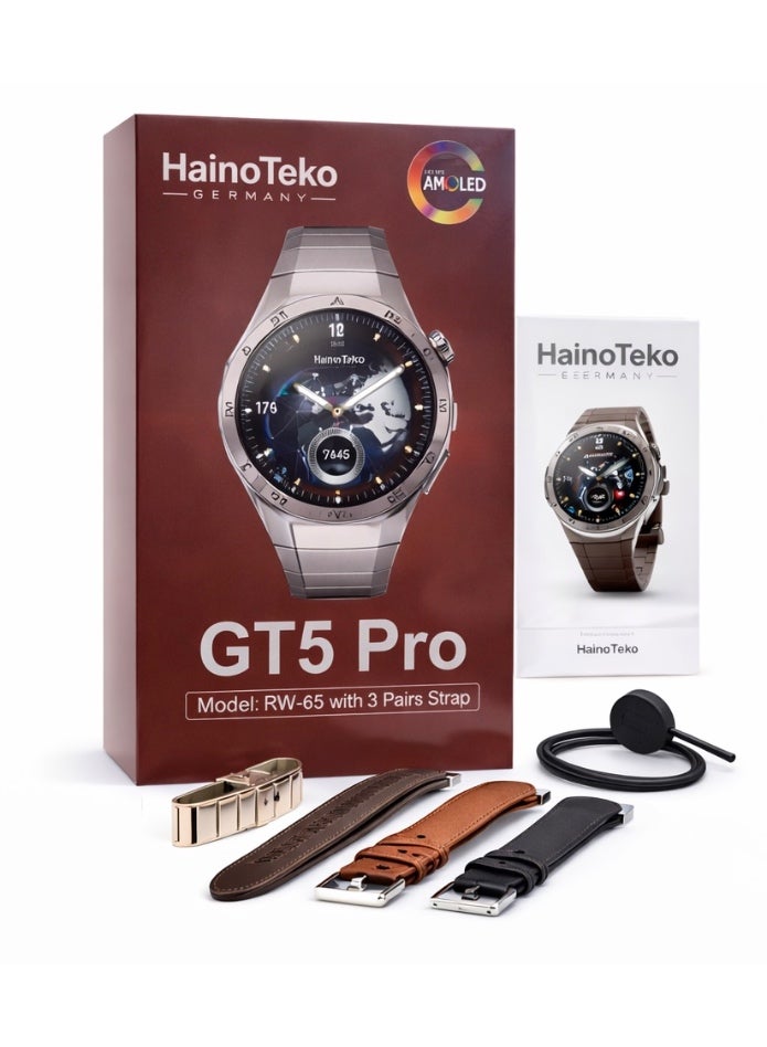 HainoTeko GT5 Pro Smart Watch RW-65 with 3…