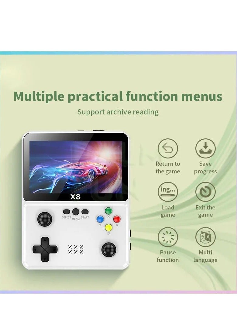 Compare X8 Retro Handheld Video Game Console – 4Inch LCD Screen, Builtin Classic Games – Connects to TV via AV Cable – Portable Gaming Player for Kids & Adults at KSA Price