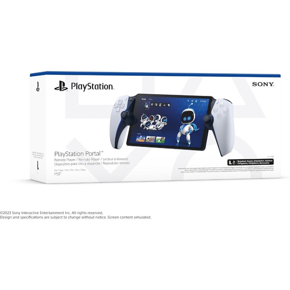 Compare PlayStation Portal Remote Player For PlayStation 5 Wireless Remote Play Device Portable Gaming Screen 8Inch LCD Display WiFi 6 Compatible Home Office Travel Use at KSA Price