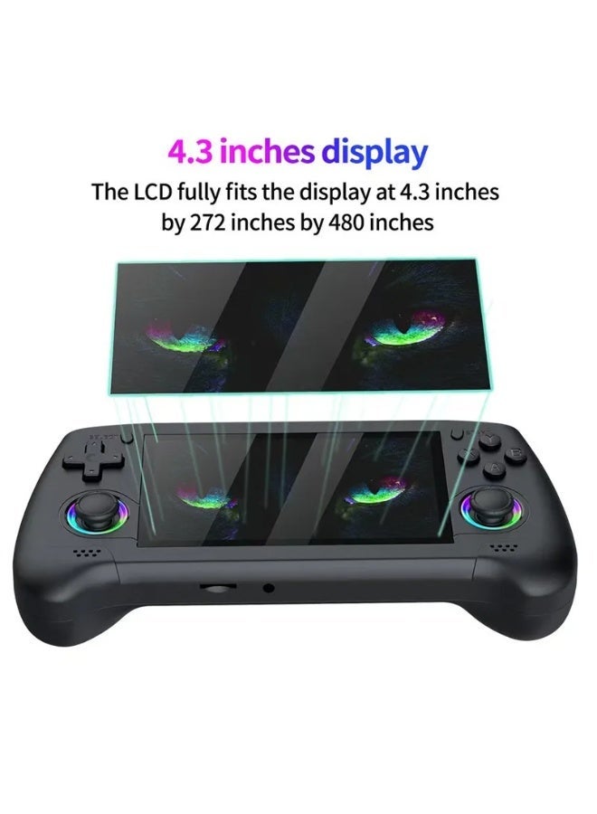 Compare M30 4.3Inch IPS Handheld Video Game Console – 64GB, 20,000+ Retro Games, Linux System, HD TV Output at KSA Price