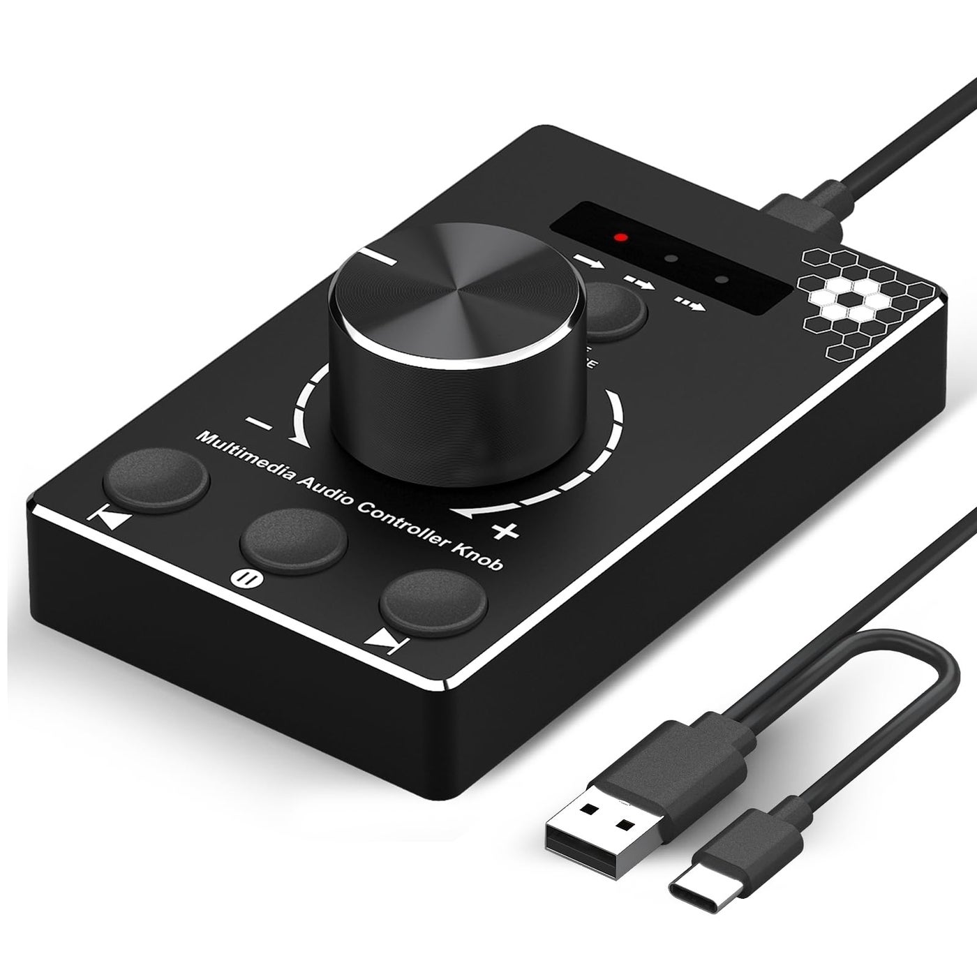 DROK USB Volume Knob with 1.5m Cable, One-Click…