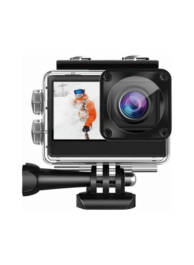 Dual Display Action Camera, 4K 30fps Video, 16MP Photos,…