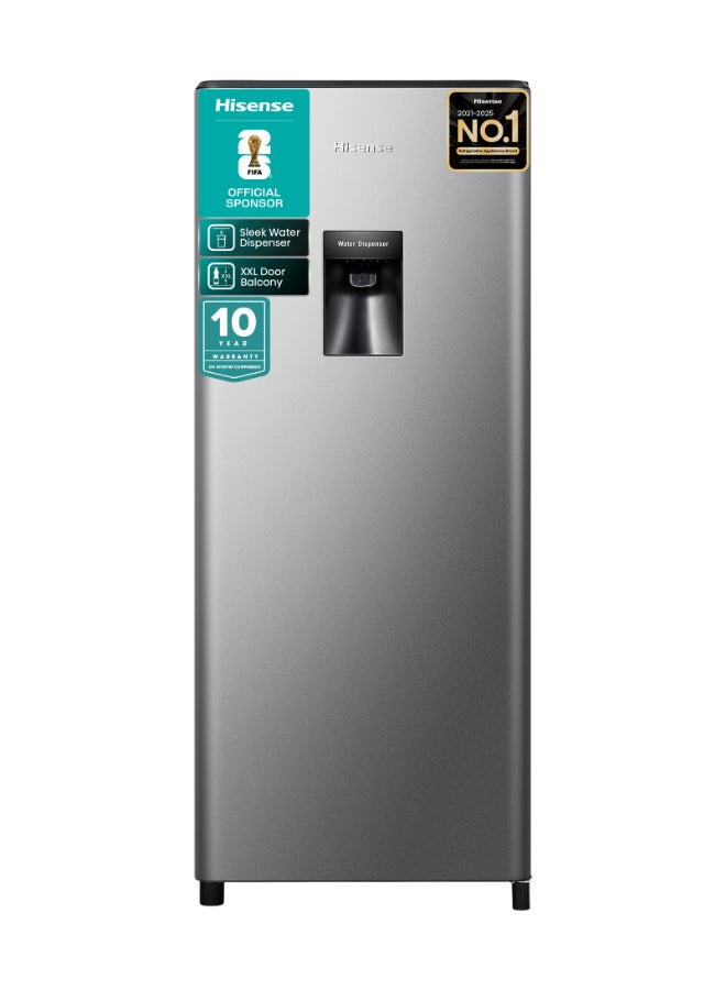 Compare 233L Gross 177L Net Capacity, Single Door Compact Refrigerator With Water Dispenser RR233N4WSU Silver at KSA Price