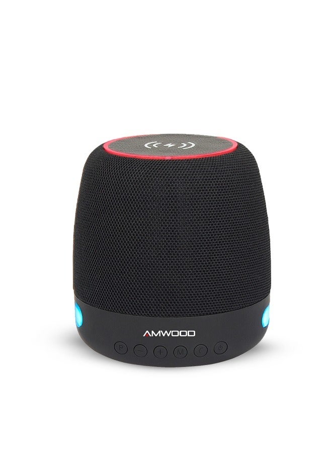 Compare PULSE Bluetooth Speaker with Wireless Charging, 15W Output, Rechargeable Battery, Black at KSA Price