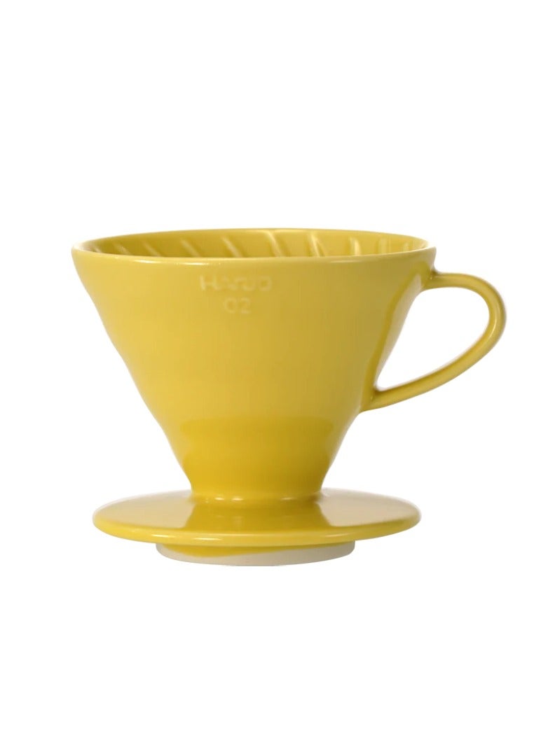 Compare Ceramic V60 Coffee Dripper 02, Yellow at KSA Price