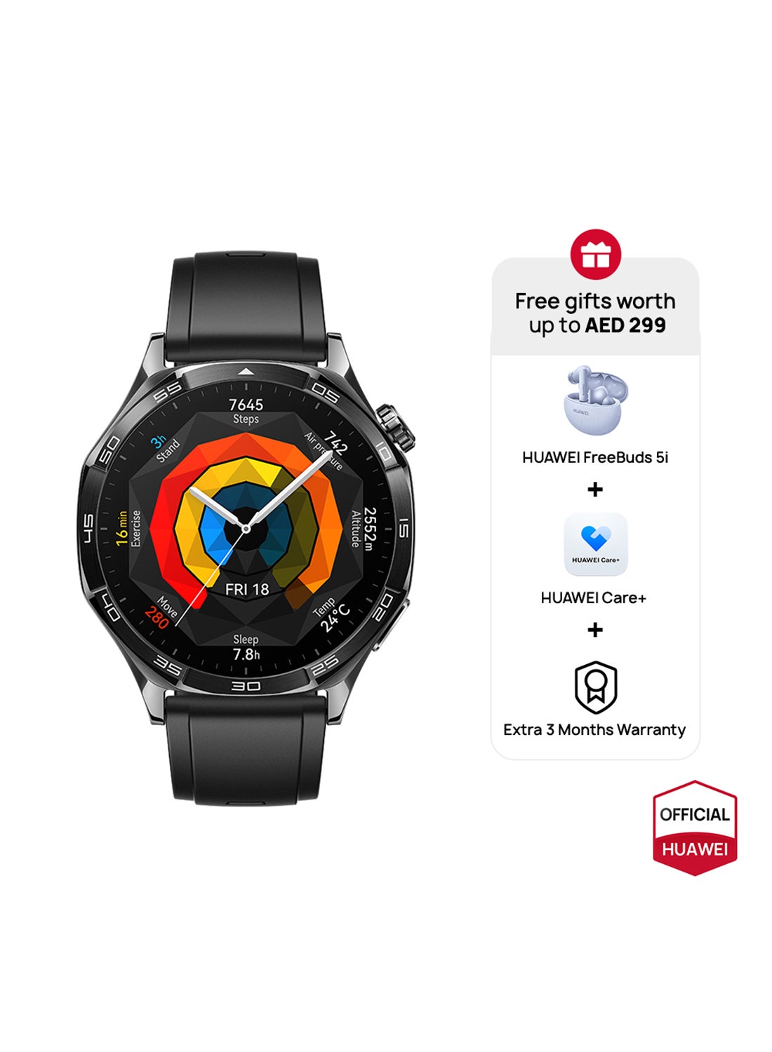 WATCH GT5 46mm Smartwatch, HW Care + 3…
