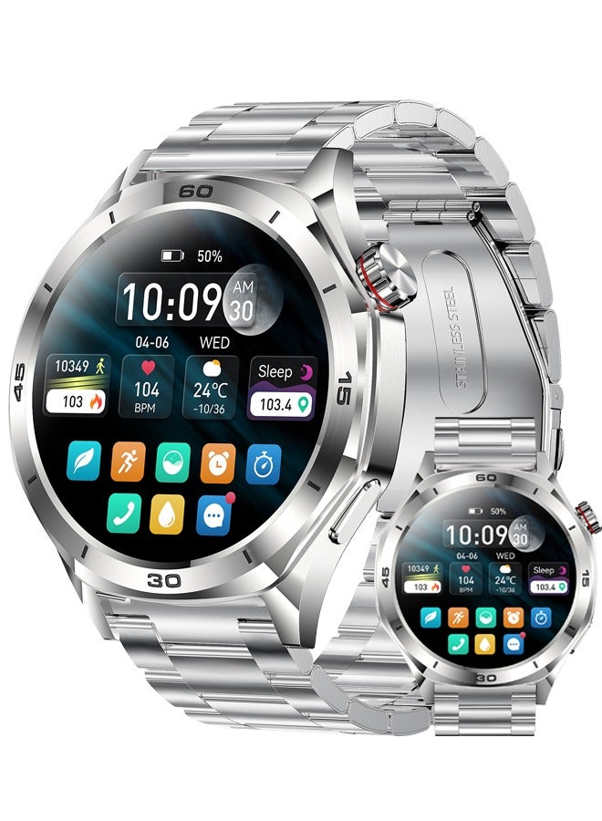 Compare Smart Watch for Men Compatible with IOS Android  1.52 inch Full Touch Screen IP67 Waterproof Bluetooth Fitness Tracker Heart RateSleep Monitor at KSA Price