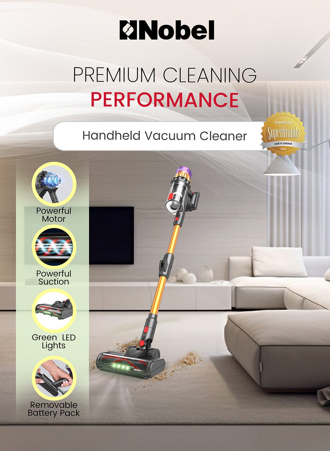 Compare Cordless Stick Vacuum Cleaner 29.6V Lithium | 60 Mins Runtime | 1.2L Capacity | Motorized Brush with LED | HEPA Filter | 3Speed Powerful Suction | Detachable Battery – 1 Year Warranty 1.2 L 650 W NVC665EX grey at KSA Price