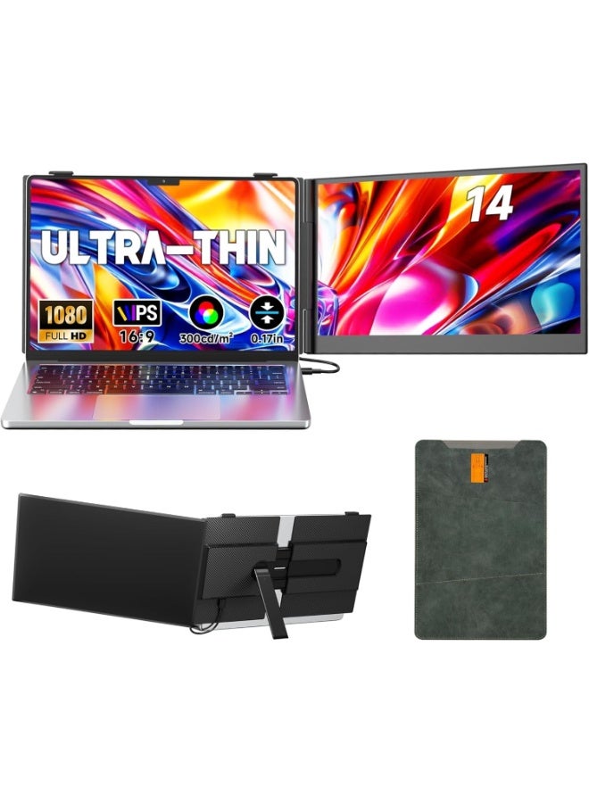 14Inch Portable Laptop Screen Extender with 1080P…