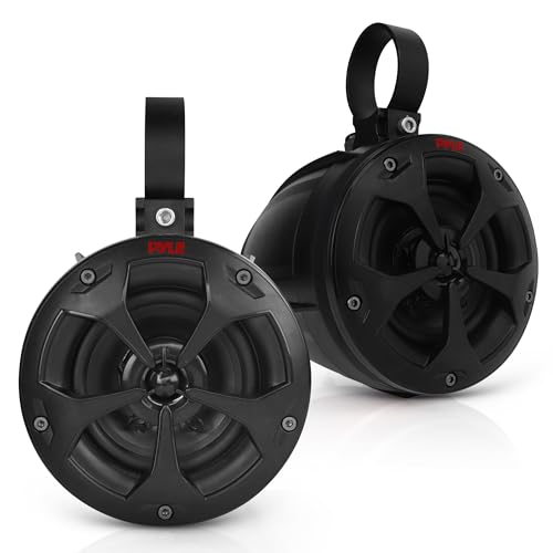 Compare Pyle 4 OffRoad Bluetooth Waterproof Speakers 800W Peak Power Amplified Speaker System for ATV  UTV, Golf Cart, Boat, Aux Input Jack, For use wall 12V Vehicles  PLUTV43BTA, Black at KSA Price