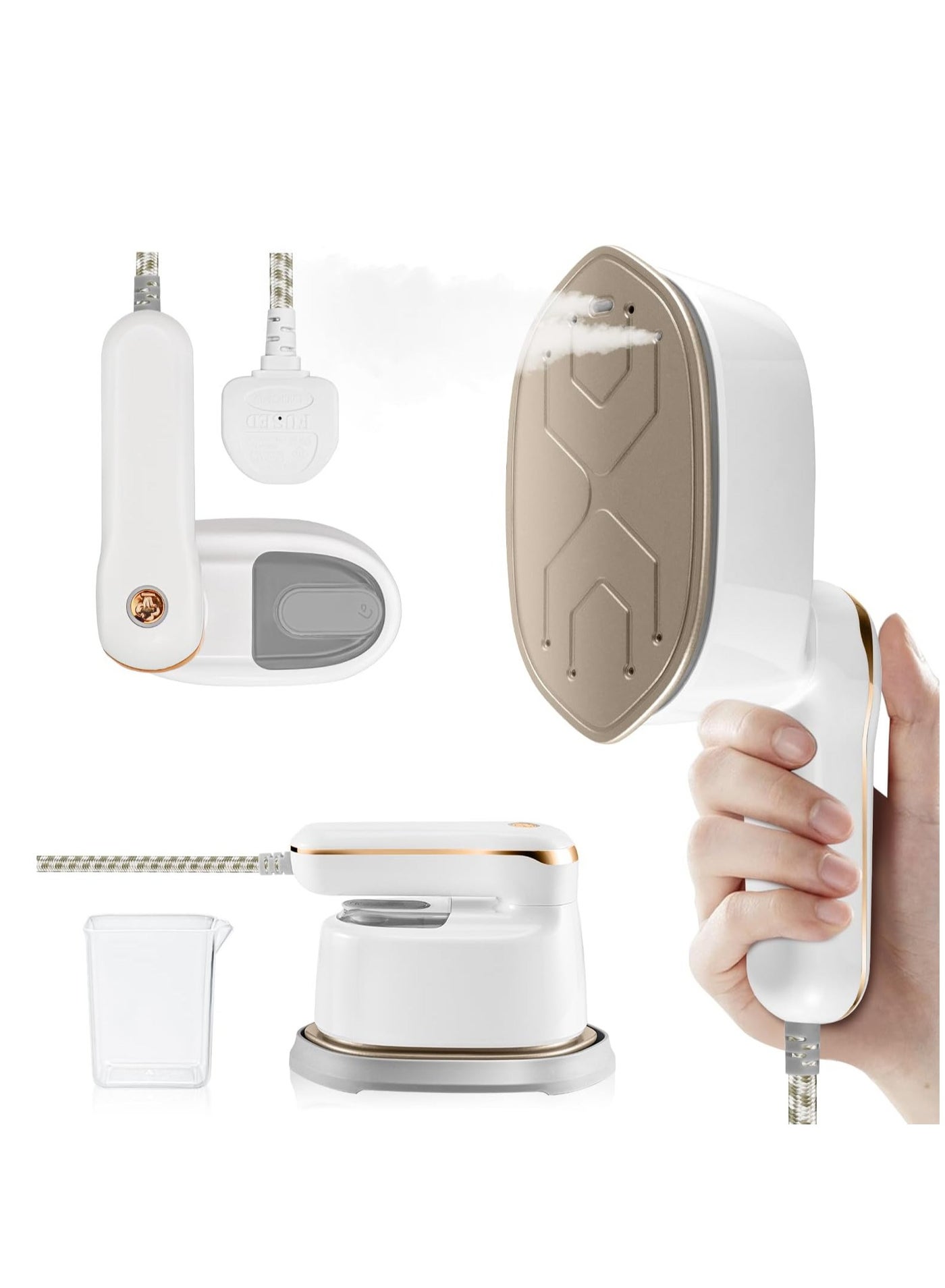 Mini Steam Iron, Travel Clothes Steam Iron , 1100W…