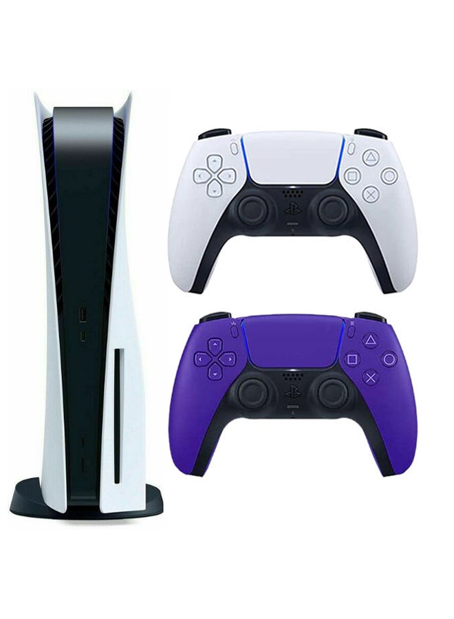 Compare Play Station 5 Console Disc Version With Extra Wireless Controller  Purple at KSA Price