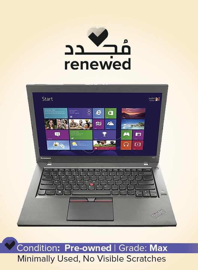 Compare Renewed  ThinkPad T450 Laptop With 14Inch Display, Intel Core i5 Processor5th Gen8GB RAM256GB SSDIntel HD Graphics 5500 EnglishArabic Black at KSA Price