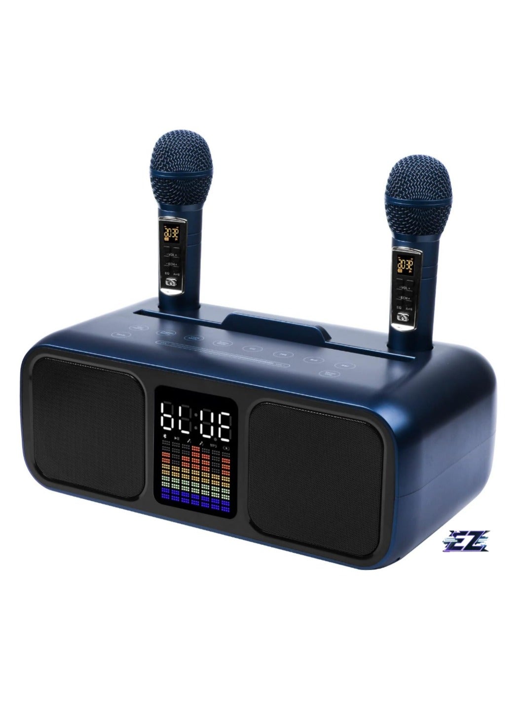 Compare Wireless Karaoke Speaker System with Dual Microphones  Portable PA System for Parties, Picnics, and Events at KSA Price