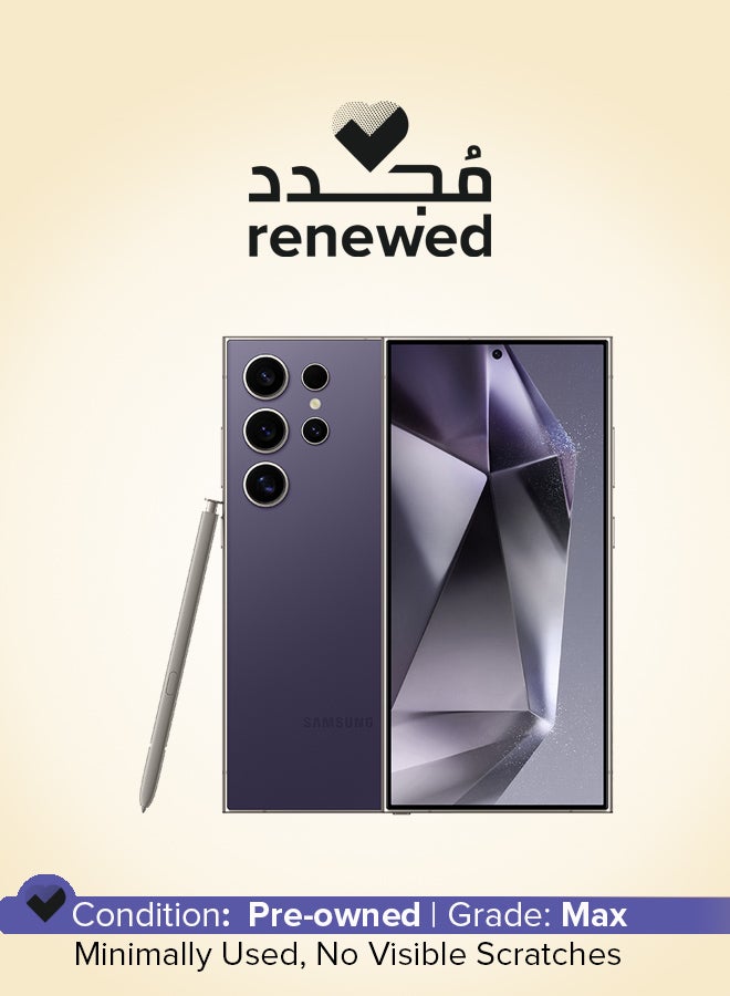 Renewed - Galaxy S24 Ultra Titanium Violet 12GB…